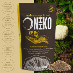 Oniiko mushroom powder with smoothie bowl
