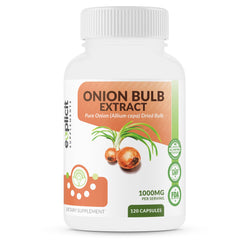 Bottle of All Natural Onion Extract 1000mg capsules