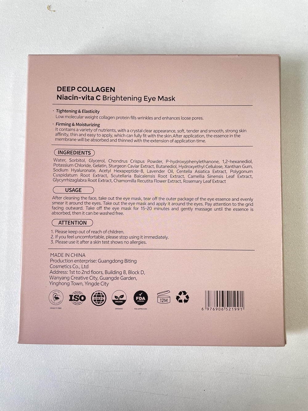 ONMYLOVIN close up of hydrating eye gels ready for use