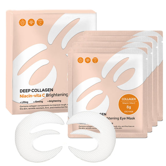 ONMYLOVIN deep collagen eye patches with E-shape design for full under eye coverage and hydration
