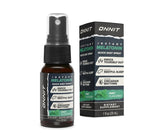 Front view of ONNIT Melatonin Instant Spray bottle with mint flavor and 3 mg per spray