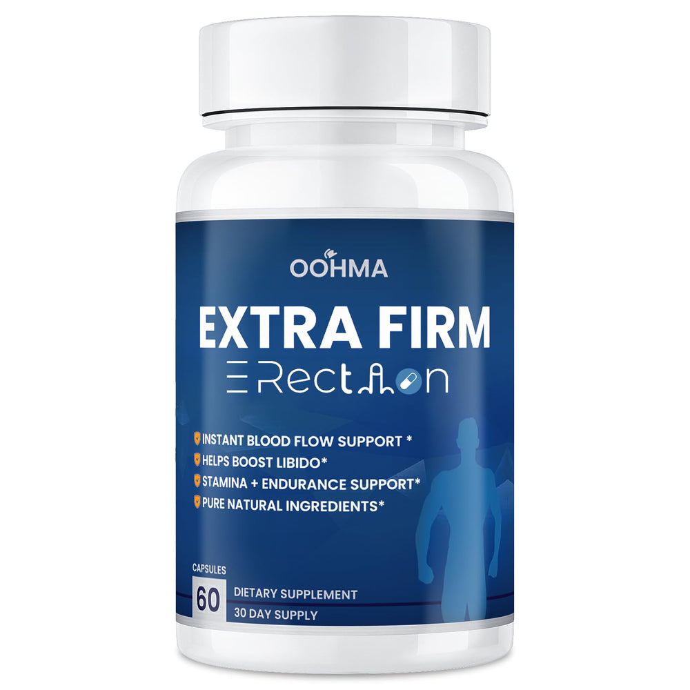 Oohma male-enhancing supplement bottle front for everyday wellness and balanced performance.