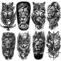 Oottati lion tattoo design on arm for bold, long-lasting body art