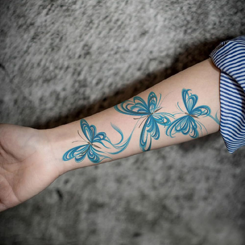 Oottati colorful tattoos on skin ideal for parties and festivals