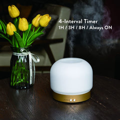 opal glass diffuser cover emitting ambient light