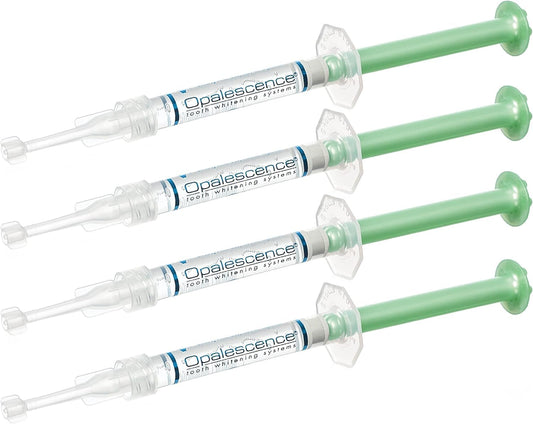 Opalescence 15% whitening gel refill kit with four syringes in cool mint
