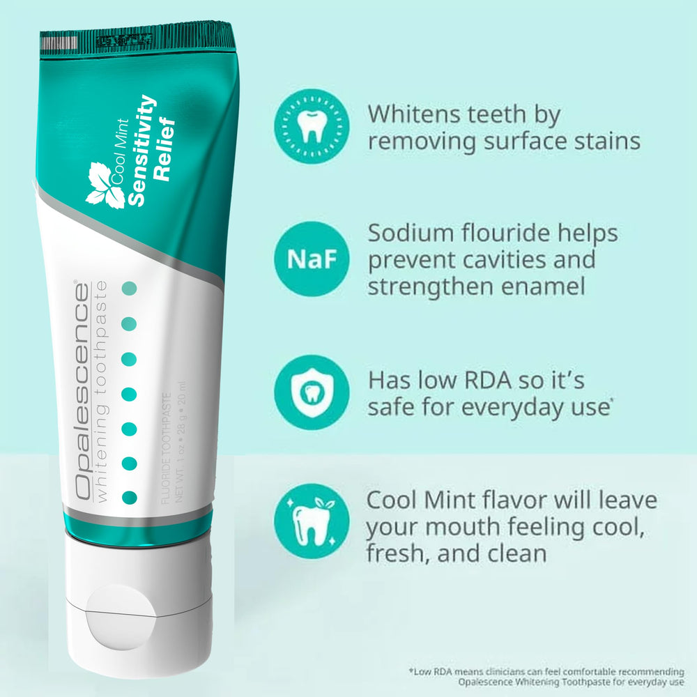 Mint-flavored toothpaste and whitening components