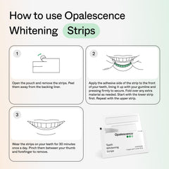Slip-free, flexible design of Opalescence Go whitening strips