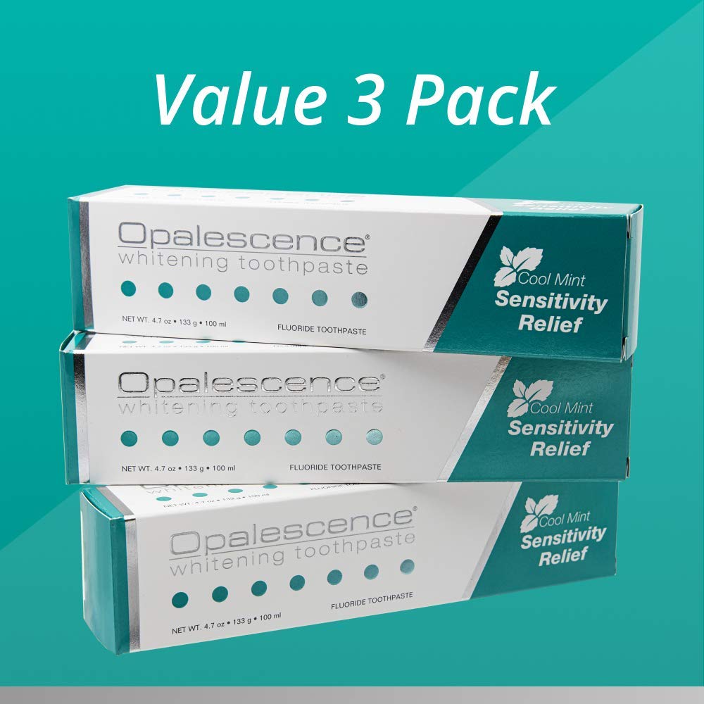 Mint flavor toothpaste tube for Opalescence sensitive teeth