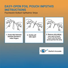 CE certified Ophthalmic Fluo Touch Strips