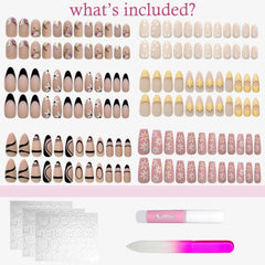 OPkssnails nail glue and jelly stickers for lasting wear
