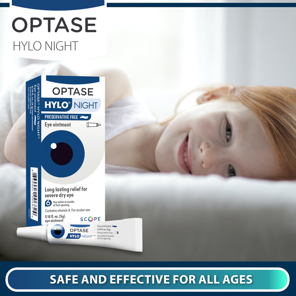 Optase HYLO Night Eye Ointment travel bag image for on-the-go protection.