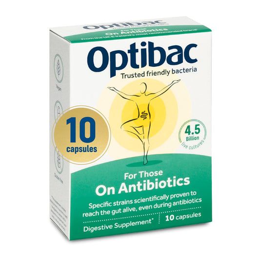 OptiBac Probiotics antibiotic support capsules bottle