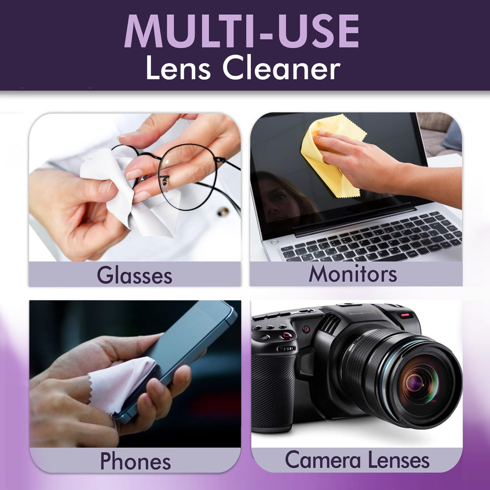 Screen and devices being cleaned with OptiSource Clear View Cleaner