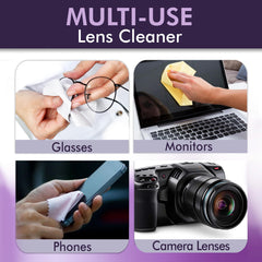 Screen and devices being cleaned with OptiSource Clear View Cleaner