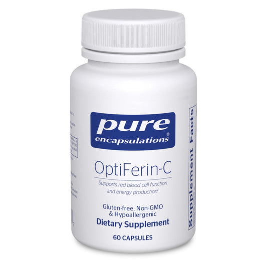 Bottle label for Pure Encapsulations OptiFerin-C