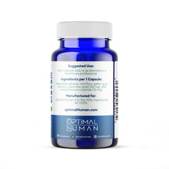 Ingredients: USP-grade methylene blue (10 mg) and Vitamin C (50 mg) in a vegetarian capsule