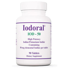 Optimox Iodoral 50 mg supplement bottle front view