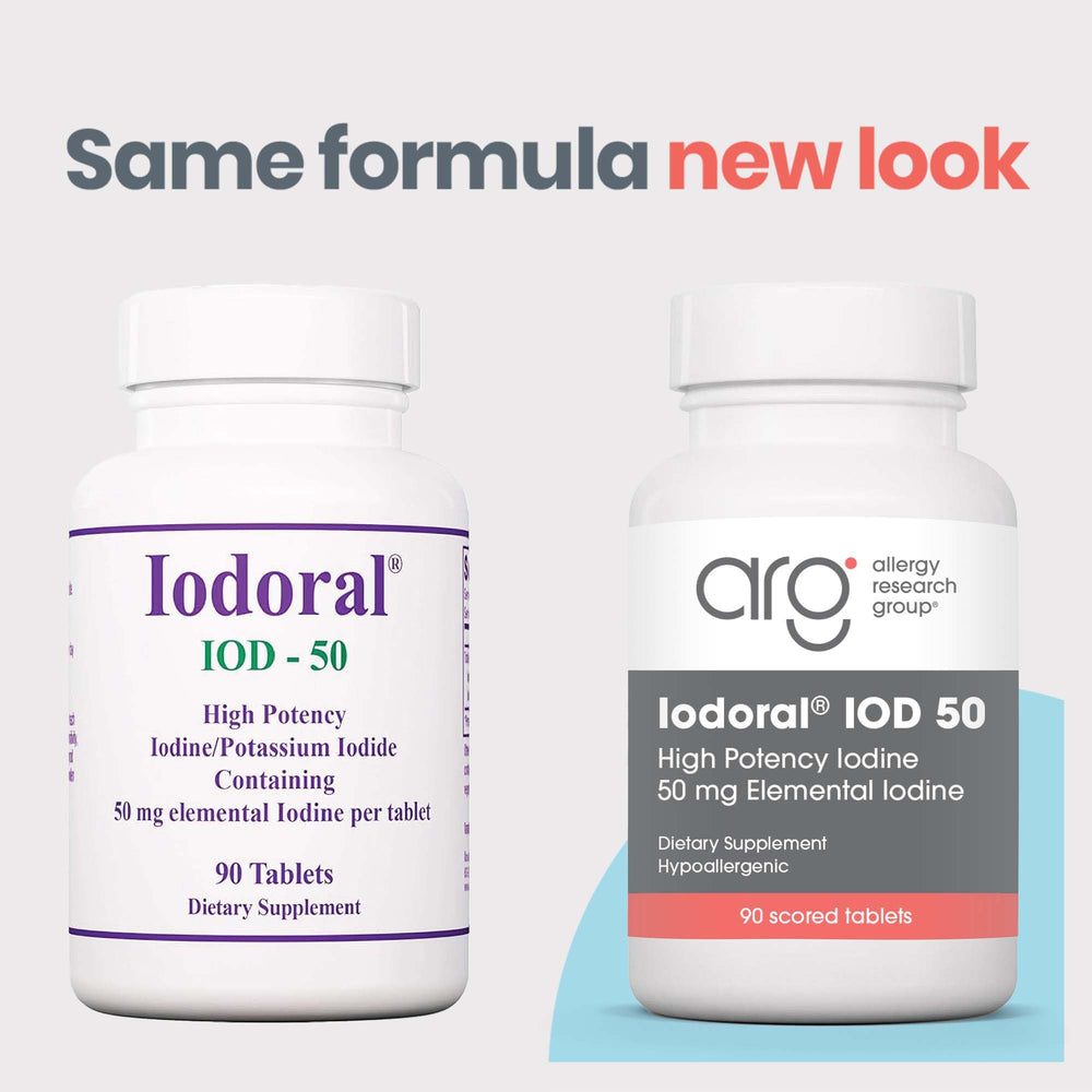 Iodoral 50 mg label and bottle close-up