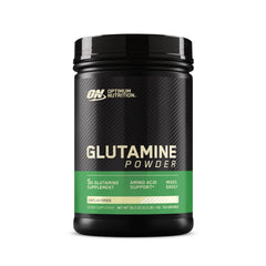 Front view of Optimum Nutrition L-Glutamine 1000g container