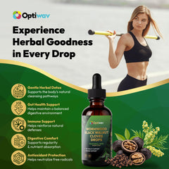 Orange flavor label on Optiwav Drops bottle