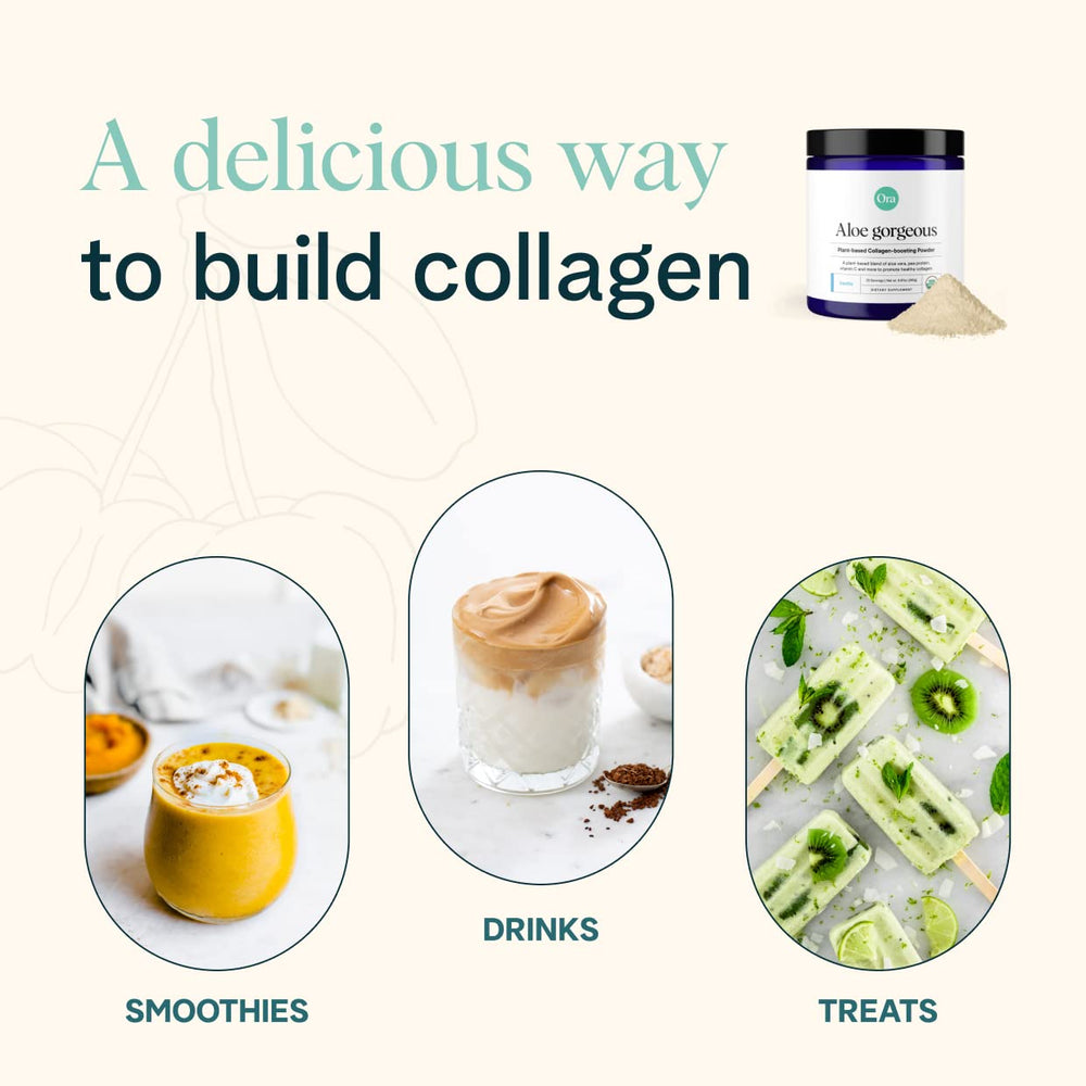 Ingredients: aloe vera, bamboo silica, plant-based protein, vitamins C and E