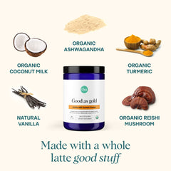 Vegan, gluten-free, soy-free and non-GMO Ora Organic Golden Milk Powder