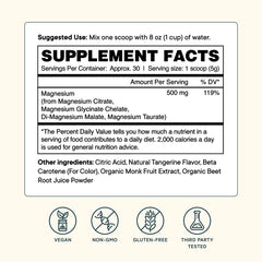 Magnesium powder aiding muscle recovery and steady energy