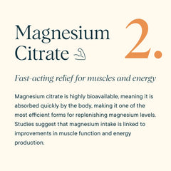 Refreshing Tangerine flavored magnesium powder