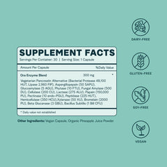 Probiotics per serving and gut health concept