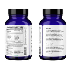 Product label highlighting organic blend on Ora Organic Probiotics