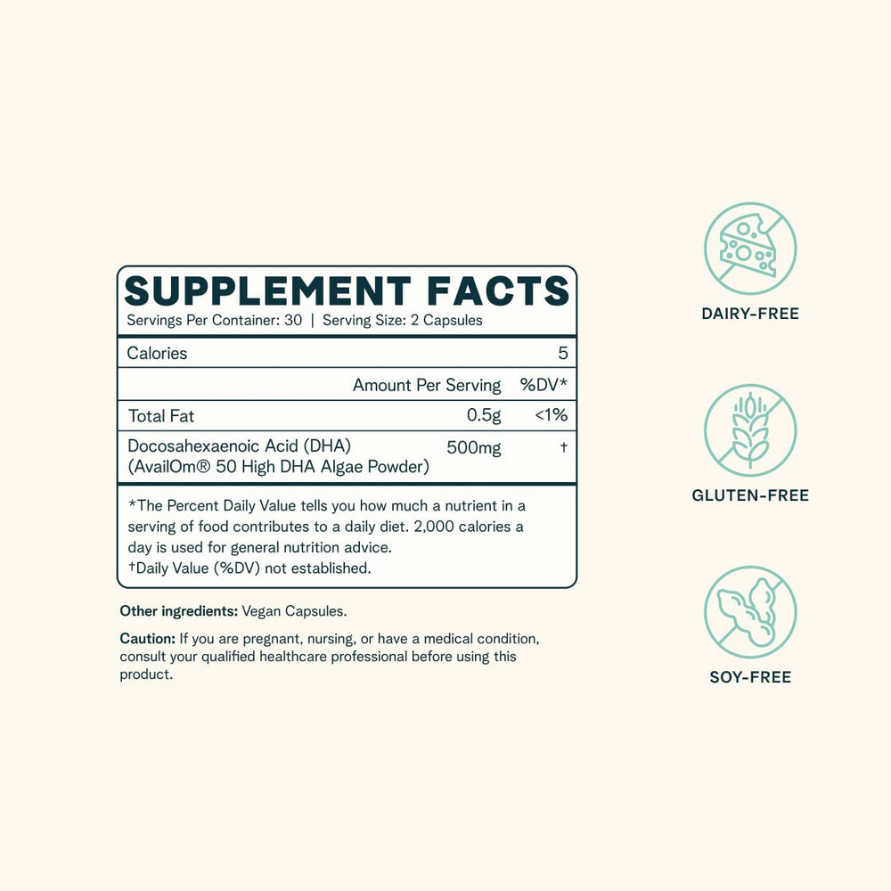 Brain health concept with omega-3 illustration