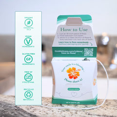 Non-toxic floss ingredients: hydroxyapatite, non-GMO xylitol, essential oils
