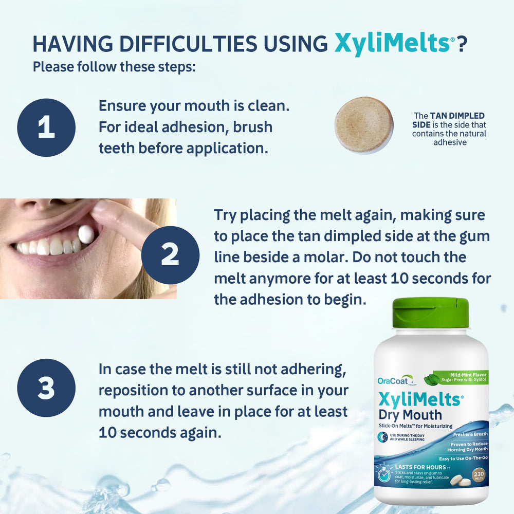 XyliMelts providing up to 8 hours of relief at night