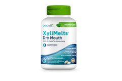 OraCoat XyliMelts dry mouth discs adhering to gum