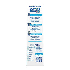 Display view of Orajel Elmo Fluoride-Free Training Toothpaste