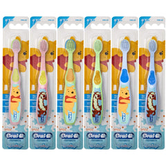 Oral-B Baby Toothbrush with Winnie the Pooh characters for ages 0-3