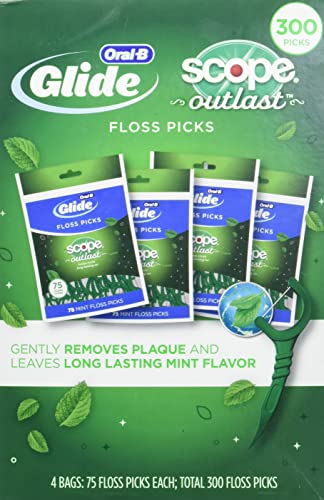 Oral-B Complete Glide Floss Picks 300 Count – packaging close-up