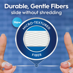 Unflavored Oral-B Glide floss label showing 50 meters