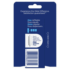 Close-up of Glide PRO floss being dispensed from reusable case