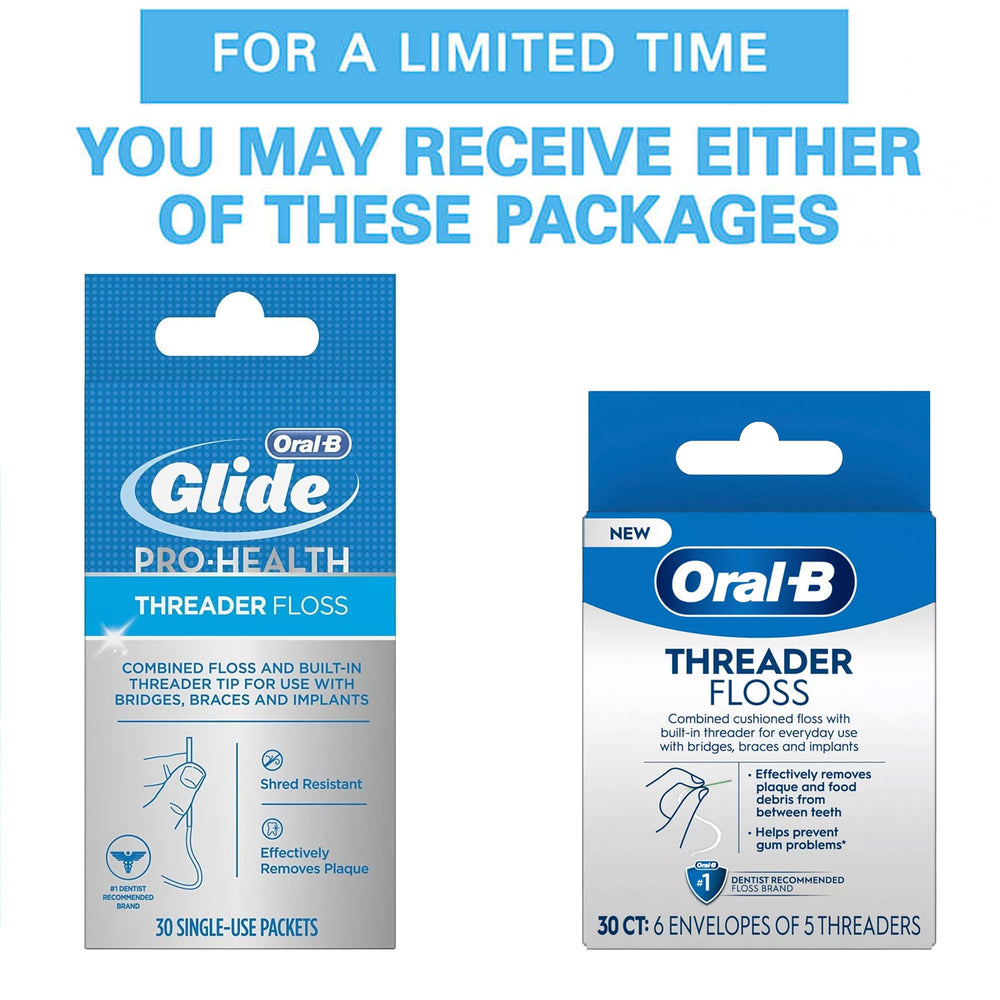 Oral-B Glide Threader Floss 6-pack of 30-count floss
