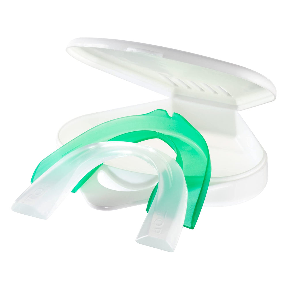 Guard includes impression tray and storage case with Oral-B night guard kit.
