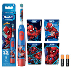 Spider-Man toothbrush compatible with multiple Oral-B brush heads