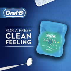 Oral-B Satin Dental Floss Mint packaging side view