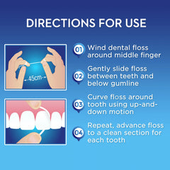Mint-flavored floss spool by Oral-B Satin