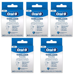 Hero image for Oral-B Threader Floss 30 Count with 6 envelopes of 5 threaders