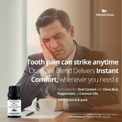 Clove bud and peppermint essential oils for oral care blend