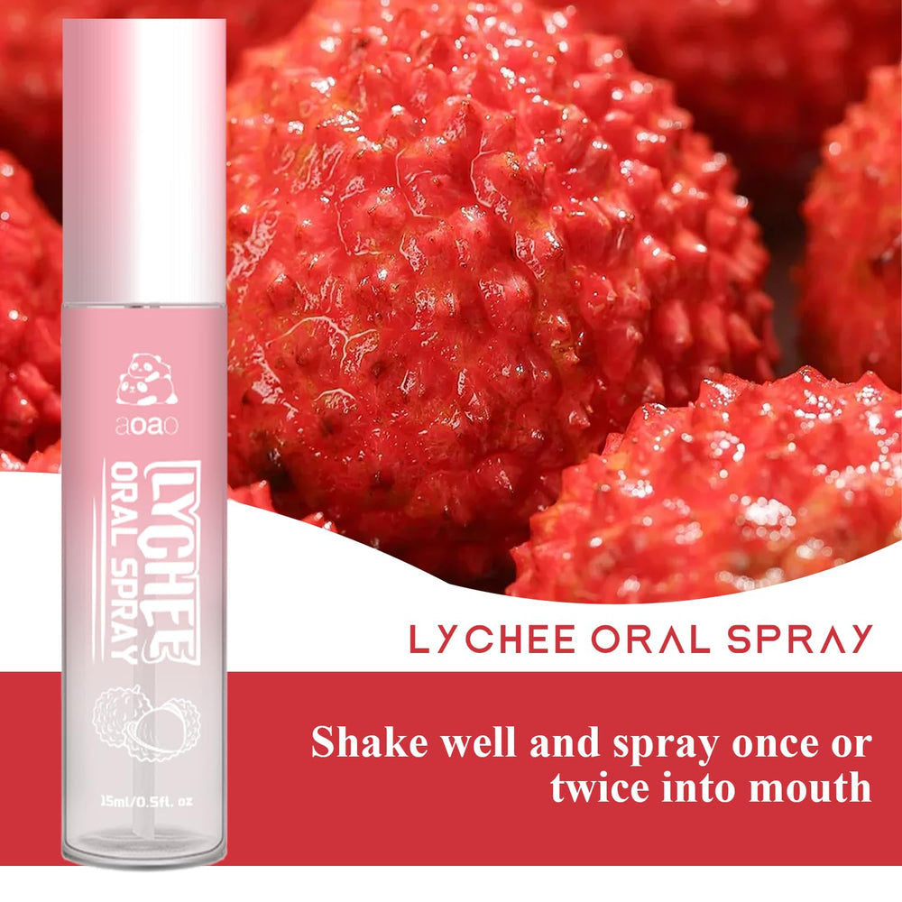 Using the mouth spray for instant freshness