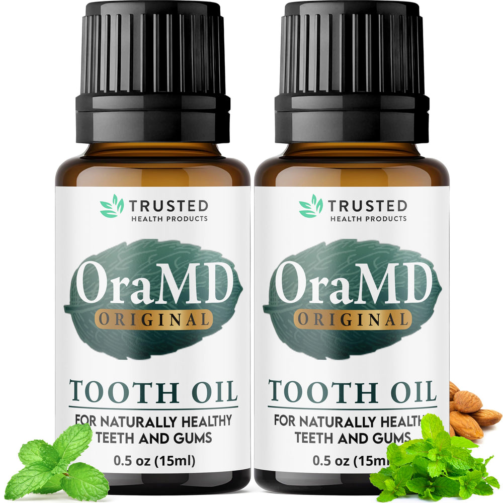 OraMD 4-in-1 Original Strength Tooth Oil bottle front view