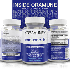 Oramune packaging and product box